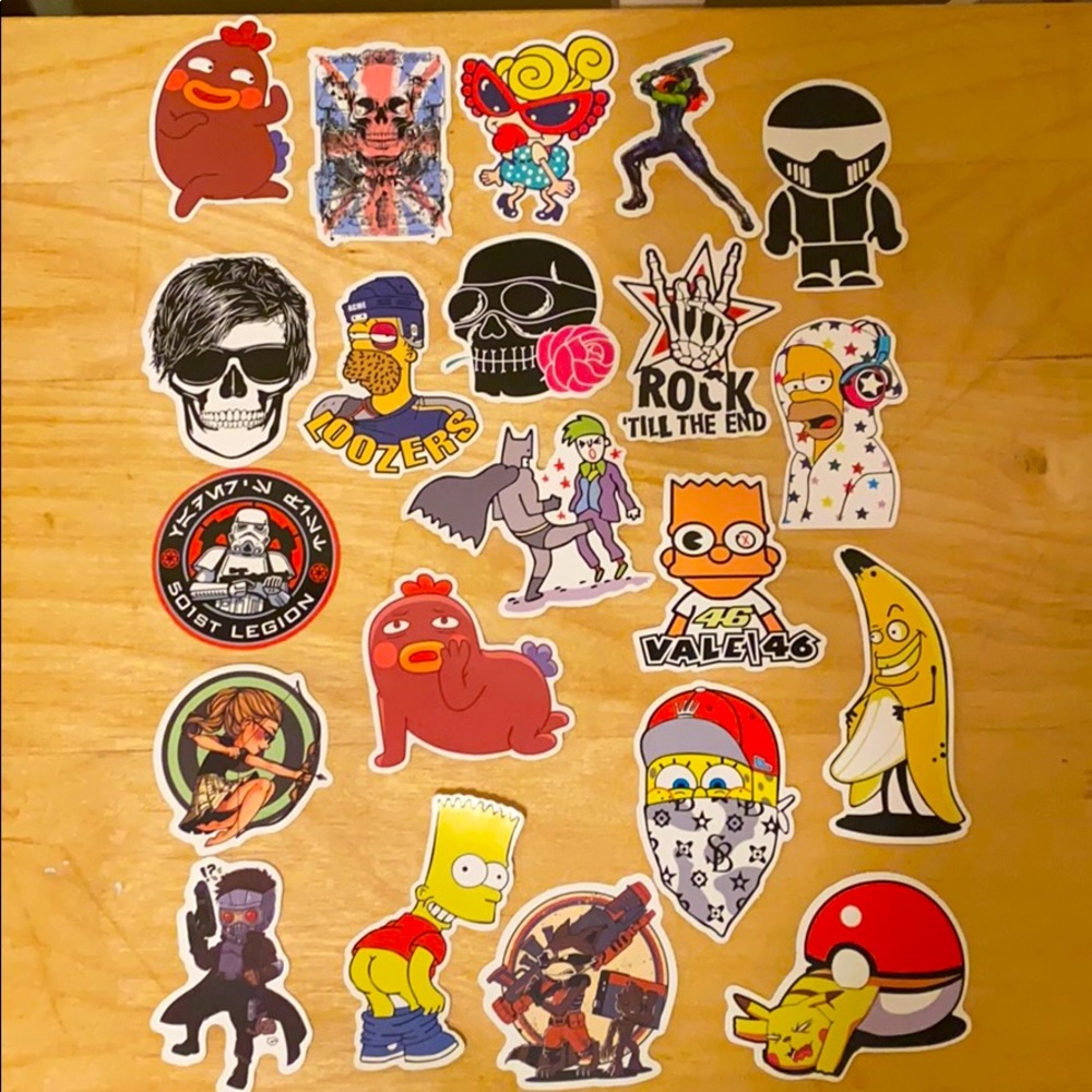 21 Stickers and 6 Among Us Stickers